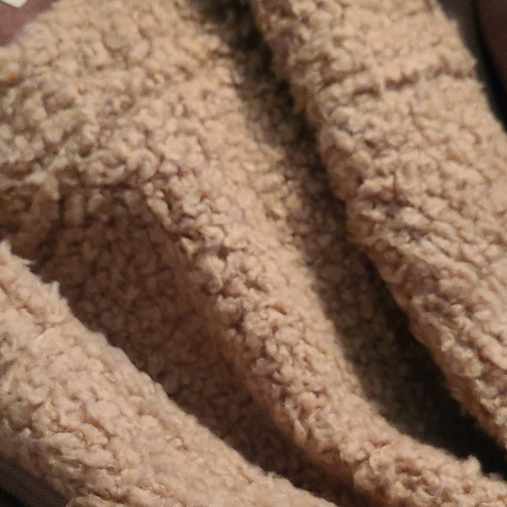 Faux Fur Leather Sheepskin Coat Jacket Two Tone Cato - Picture 10 of 10